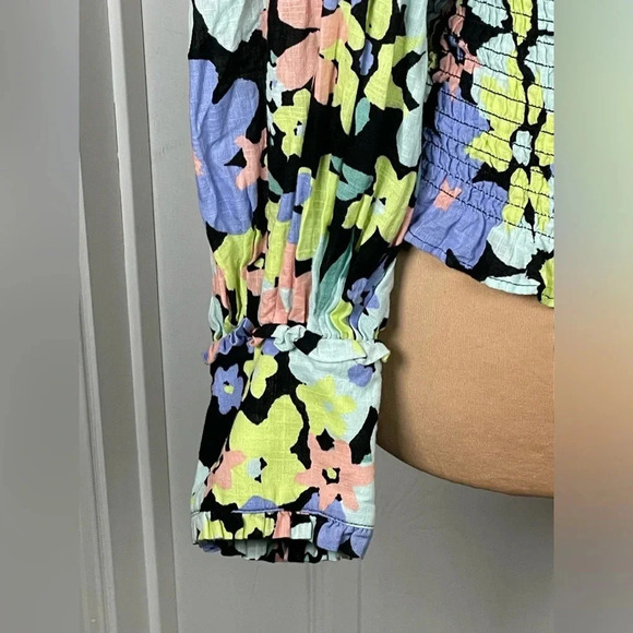 Free People Ariana Printed Top in Retro Combo Size XS - Picture 9 of 13